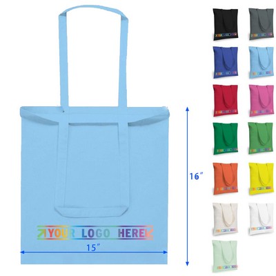 15" x 16" Economical Cotton Grocery Tote Bag