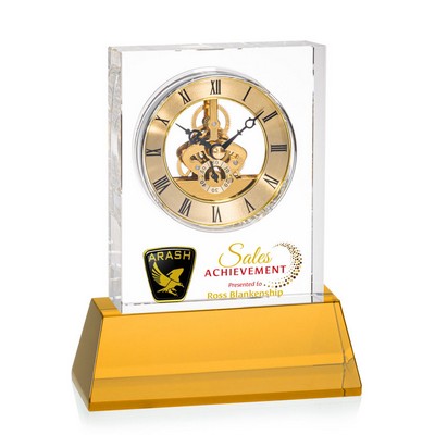 VividPrint™ Clock on Base - Ashland/Gold/Amber 7¾"