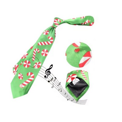 Customizable Printed Polyester Women's Christmas Tie