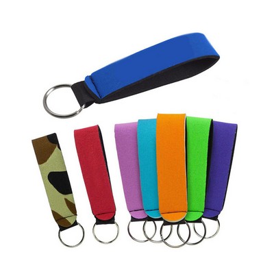 Dye Sublimation Neoprene Wristlet Keychain