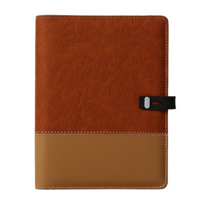 A5 Color-Block Loose-Leaf Business Notebook