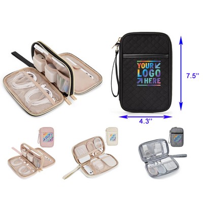 Portabl Travel Cable Organizer Bag for Charger Cable Phone Flash drive