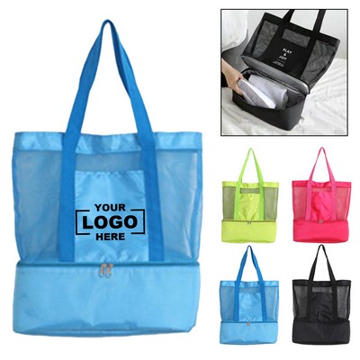 Insulated Double Layer Shoulder Cooler Bag