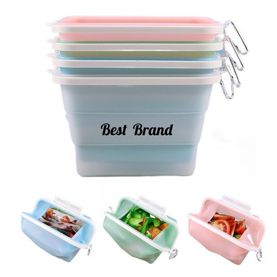 Silicone Food Storage Bag with Carabiner