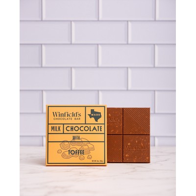 Square Milk Chocolate Toffee Bar