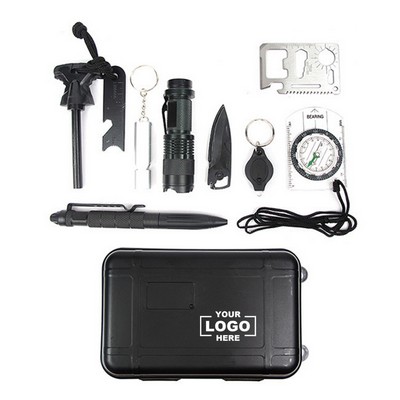 Ultimate 10-in-1 Outdoor Survival Kit with Emergency Tools