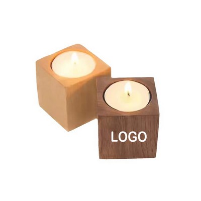 Wood Candle Holder Tea Light