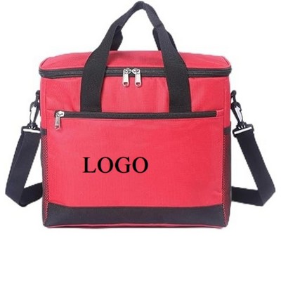 Reusable Insulated Cooler Bag With Shoulder Strap