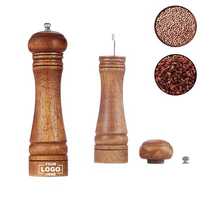 Wooden Adjustable Pepper Mill Grinder