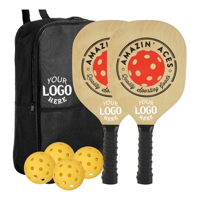 Poplar wood Pickleball Paddles Set