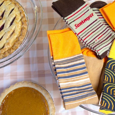 Patterned Thanksgiving Socks - Grateful Designs for Turkey Day - American Made