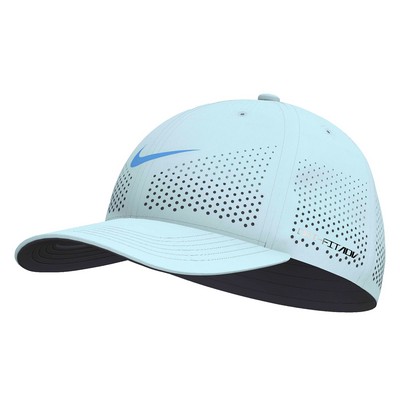 Nike® Dri-FIT ADV Rise Structured SwooshFlex Cap - Glacier Blue/University Blue