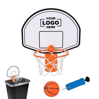 Basketball Hoop Trash Can Clip Set