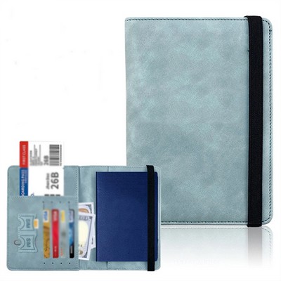 Faux Leather Rfid Passport Holder