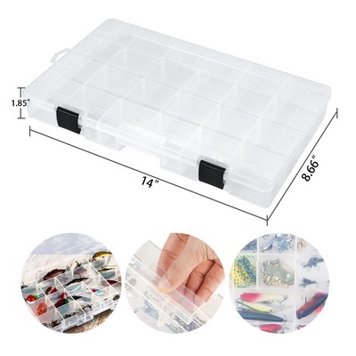 Fishing Tackle Boxes Tackle Trays with Adjustable Dividers