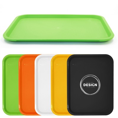 Colorful Plastic Fast Food Cafeteria Serving Tray