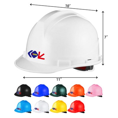 Suspension Hard Hat Construction Hard Hat Ratchet Cap Style with Self Adjusting Crown Straps