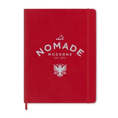 Moleskine® Soft Cover Ruled X-Large Notebook - Scarlet Red