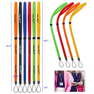 0.4 Inches Custom Adjustable Polyester Lanyard