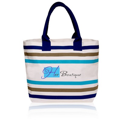 Stripe Seaside Tote Bags