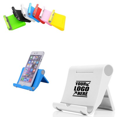 Adjustable ABS Plastic Phone Stand with Business Card Holder