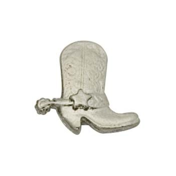 Western Boot w/Spur Cast Stock Jewelry Pin