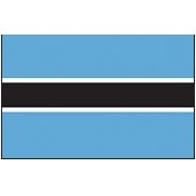 3'x5' Botswana U.N. Nylon Outdoor Flag - Style A