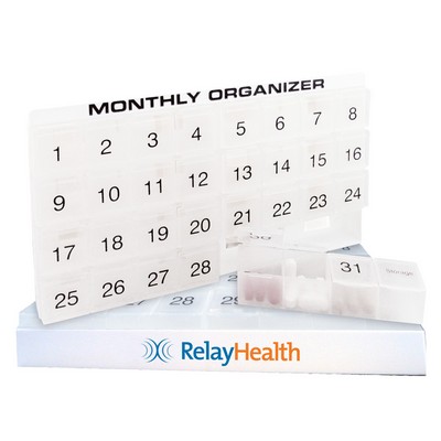 Monthly Pill Box / Medicine Chest Organizer