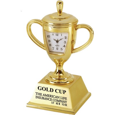 Die Cast Trophy Cup Clock