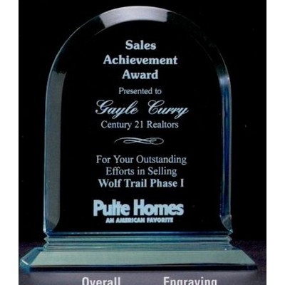 Arch Series Arched Jade Acrylic Award (6 1/2"x7 3/4")