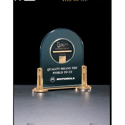 Airflyte Series Arched Acrylic Award with CAM Medallion