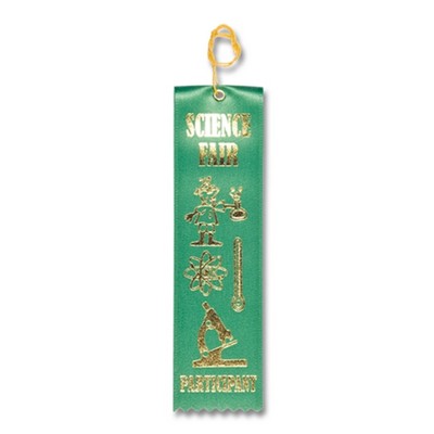 2"x8" Stock Recognition Science Award Carded Ribbon