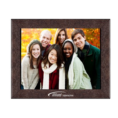 Buckingham Brown Leather 8"x10" Picture Frame