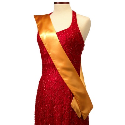 Gold Pageant Sash