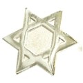 Silver Star Of David Stock Lapel Pin