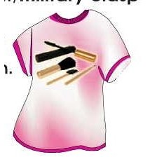 Makeup Brush Set T-Shirt Lapel Pin