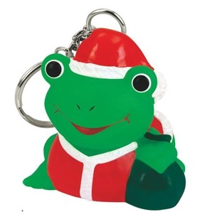 Rubber Santa Claus Frog Key Chain©