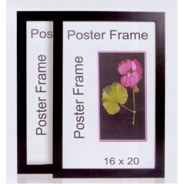 Matte Black Polymer Poster Frame - 16x20