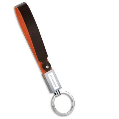 Handy 2 Tone Wrist Strap Key Holder with Detachable Split Ring