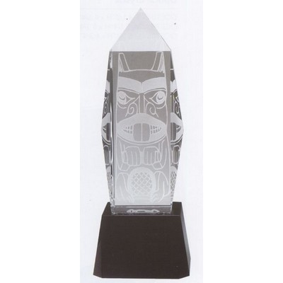 Large Optical Crystal Liberty Obelisk Award