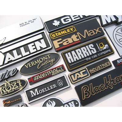 Die-cut Adhesive Nameplate