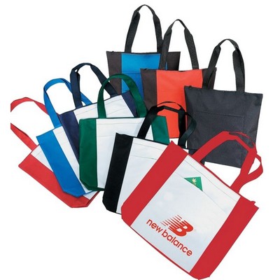 Overnight Poly Zipper Tote Bag