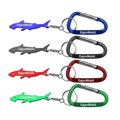 Shark Shape Key Chain w/Carabiner