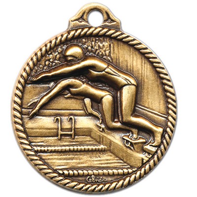 Stock Heritage Line Event Medal Female Swimming