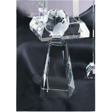 Block Base Globe Crystal Award