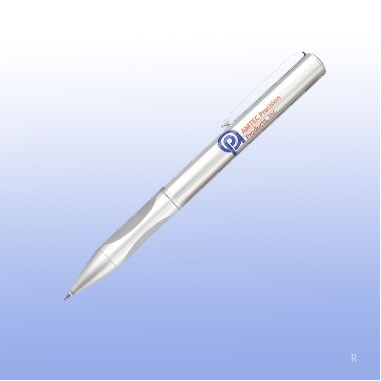 Cologne Satin Chrome Ballpoint Pen - Siikscreen