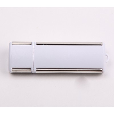 512 MB USB Flash Drive W/ Aluminum Side Trim