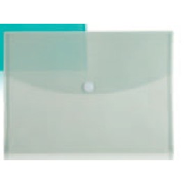 Smoke Gray Poly Envelope w/Crescent Flap & Velcro® Closure