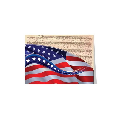 American Flag Constitution Patriotic Greeting Card