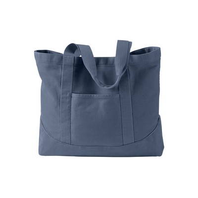 Authentic Pigment Pigment-Dyed Large Canvas Tote